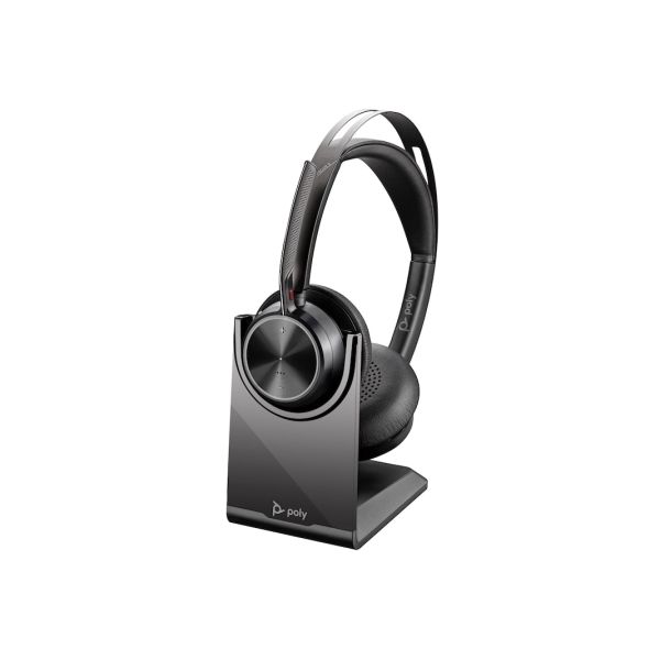 HP Poly Voyager Focus 2 USB-C headset incl. charging station + USB-C/ -A adapter (9T9J5AA)