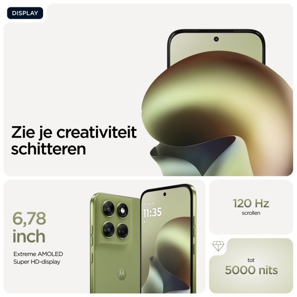 Motorola moto g67 17,3 cm (6.8") Hybride Dual SIM Android 16.0 5G USB Type-C 4 GB 256 GB 5200 mAh Groen (PBAU0017NL)