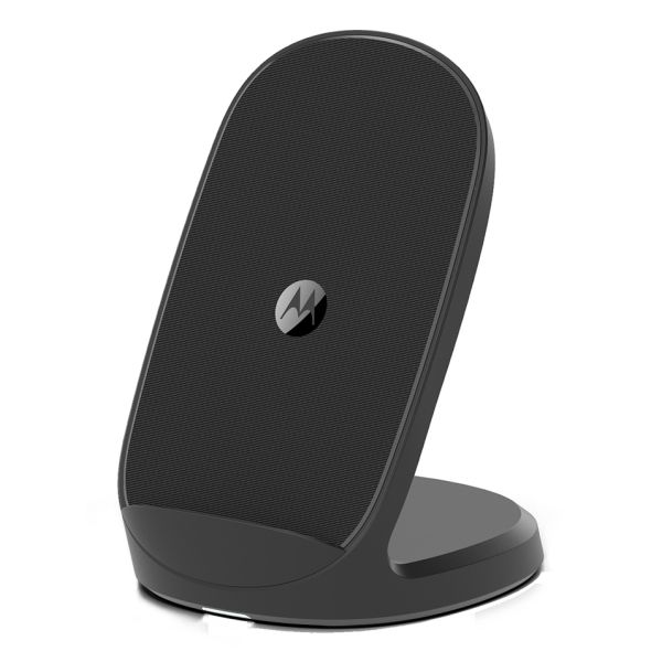 Motorola SJW202-EU oplader voor mobiele apparatuur Smartphone Zwart USB Draadloos opladen Snel opladen Binnen (SJW202-EU)