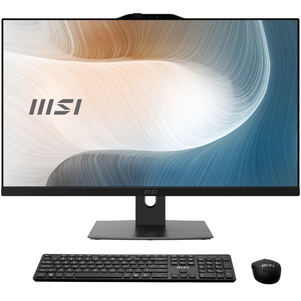 MSI Modern AM272P 1M-1234DE Intel Core 7 150U 68,6 cm (27") 1920 x 1080 Pixels Alles-in-één-pc 16 GB DDR5-SDRAM 1 TB SSD Windows 11 Pro Wi-Fi 6E (802.11ax) Zwart (00AF8231-1234)