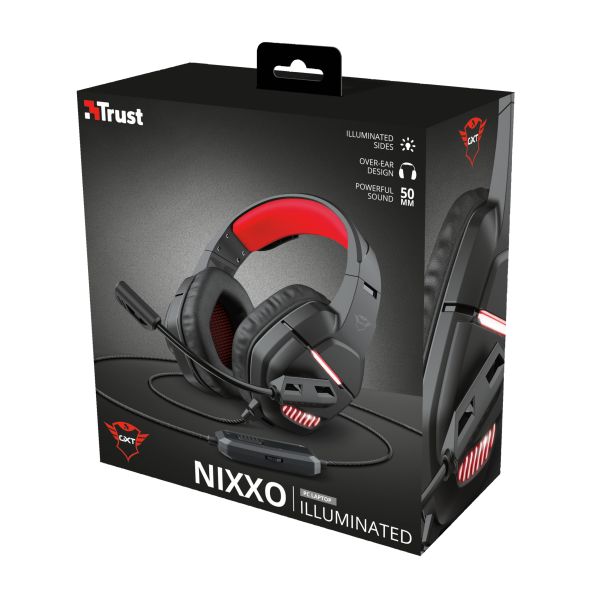 Trust GXT448 Nixxo - Gaming headset - Koptelefoon - LED-Verlicht (24030)