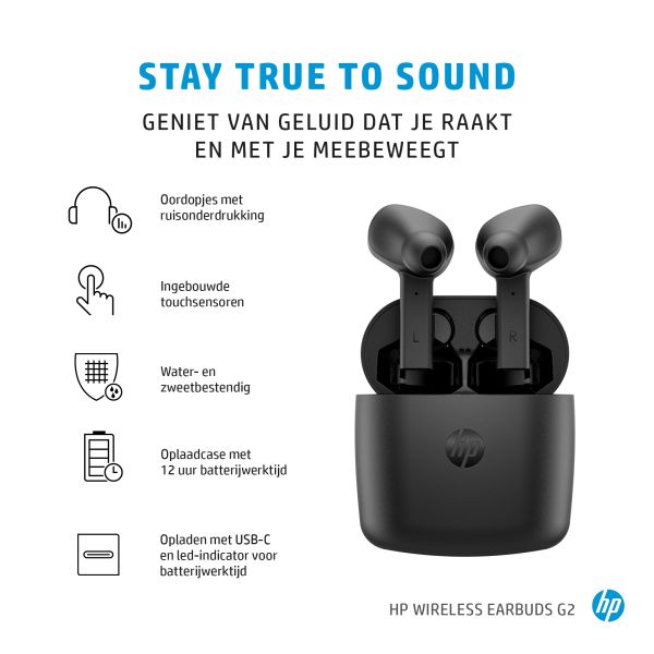 HP draadloze oordopjes G2