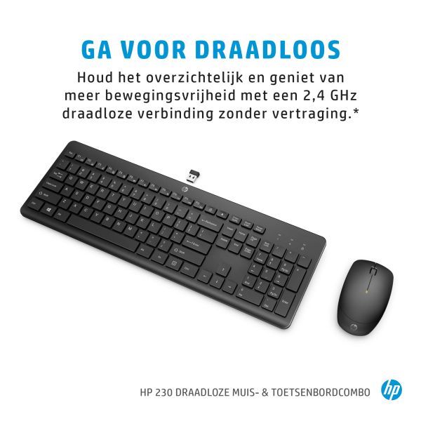 HP 230 draadloze muis- en toetsenbordcombo (18H24AA#ABB)