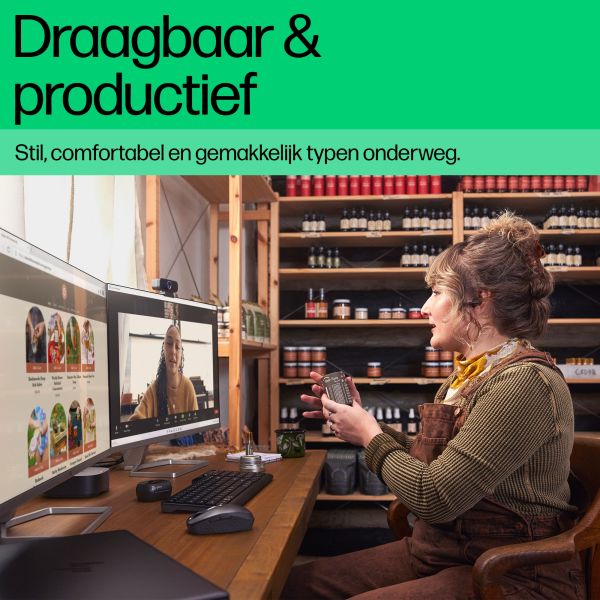 HP 460 Bluetooth-toetsenbord voor meerdere apparaten (7N7B8AA#ABB) HP 460 Bluetooth-toetsenbord voor meerdere apparaten (7N7B8AA#ABB)