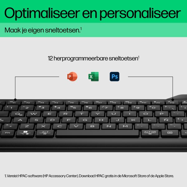 HP 475 dual-mode draadloos toetsenbord (7N7B9AA#ABB) HP 475 dual-mode draadloos toetsenbord (7N7B9AA#ABB)