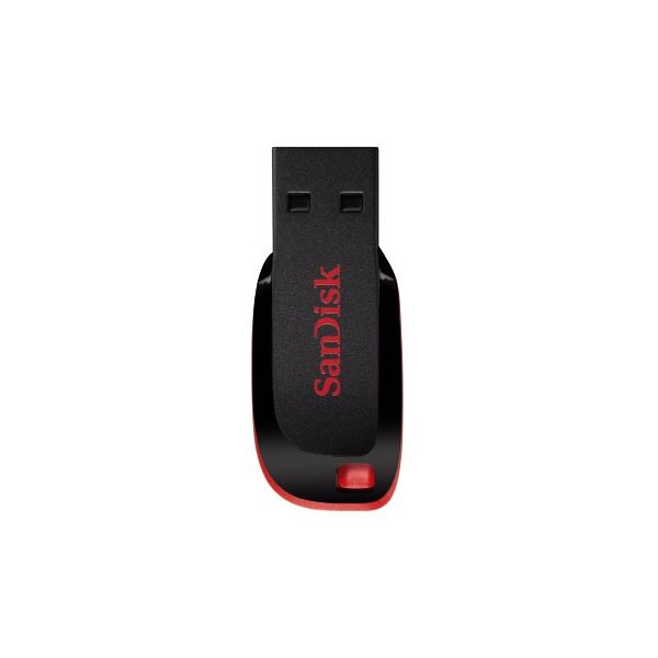 SanDisk Cruzer Blade USB flash drive 64 GB USB Type-A 2.0 Zwart, Rood (SDCZ50-064G-B35)