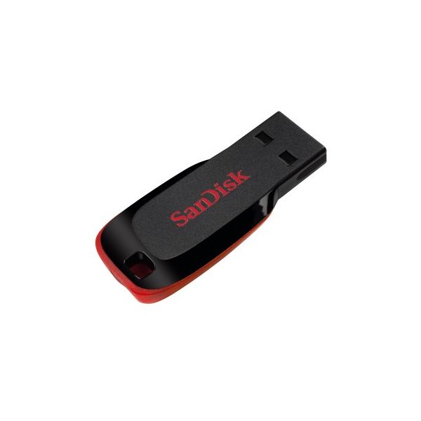 SanDisk Cruzer Blade USB flash drive 64 GB USB Type-A 2.0 Zwart, Rood (SDCZ50-064G-B35)