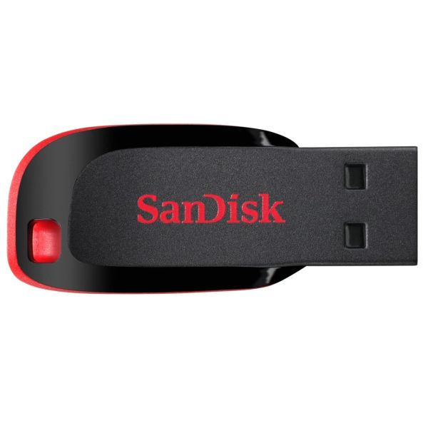 SanDisk Cruzer Blade USB flash drive 64 GB USB Type-A 2.0 Zwart, Rood (SDCZ50-064G-B35)