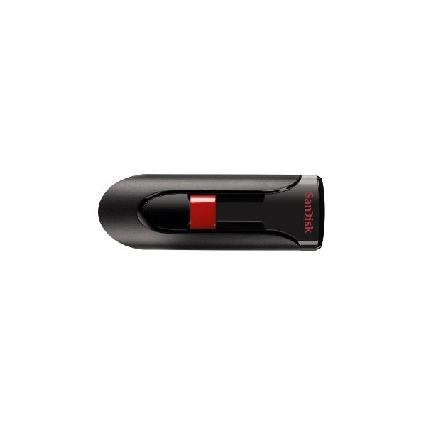 SanDisk Cruzer Glide USB flash drive 128 GB USB Type-A 2.0 Zwart, Rood (SDCZ60-128G-B35)