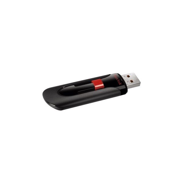 SanDisk Cruzer Glide USB flash drive 128 GB USB Type-A 2.0 Zwart, Rood (SDCZ60-128G-B35)