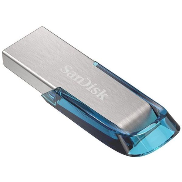 SanDisk Ultra Flair USB flash drive 64 GB USB Type-A 3.2 Gen 1 (3.1 Gen 1) Blauw, Zilver (SDCZ73-064G-G46B)