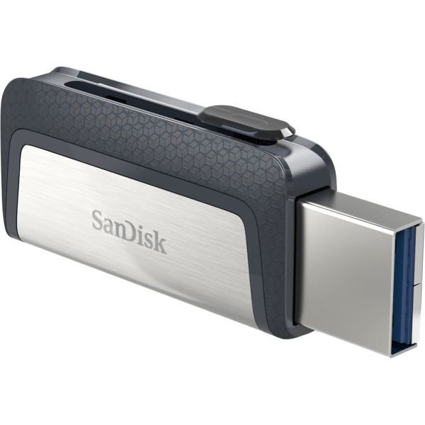 SanDisk Ultra Dual Drive USB Type-C USB flash drive 128 GB USB Type-A / USB Type-C 3.2 Gen 1 (3.1 Gen 1) Zwart, Zilver (SDDDC2-128G-G46)