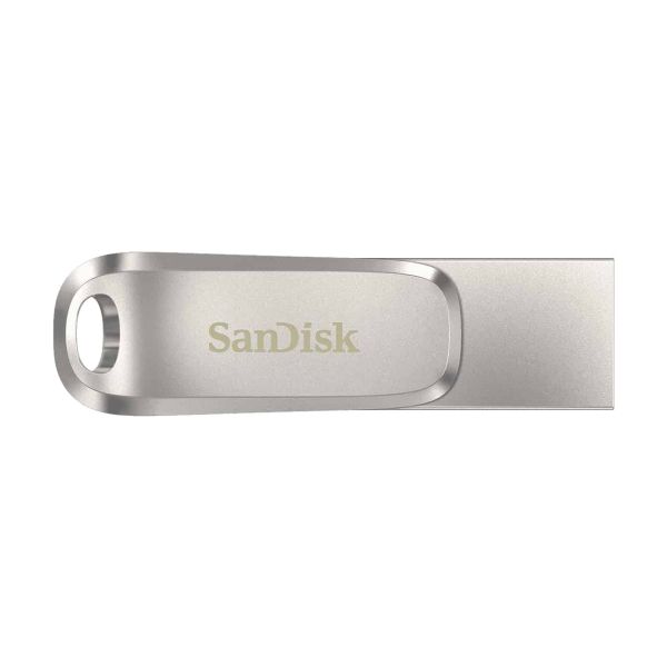 SanDisk Ultra Dual Drive Luxe USB flash drive 256 GB USB Type-A / USB Type-C 3.2 Gen 1 (3.1 Gen 1) Roestvrijstaal (SDDDC4-256G-G46)