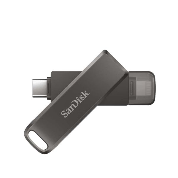 SanDisk iXpand USB flash drive 64 GB USB Type-C / Lightning 3.2 Gen 1 (3.1 Gen 1) Zwart (SDIX70N-064G-GN6NN)
