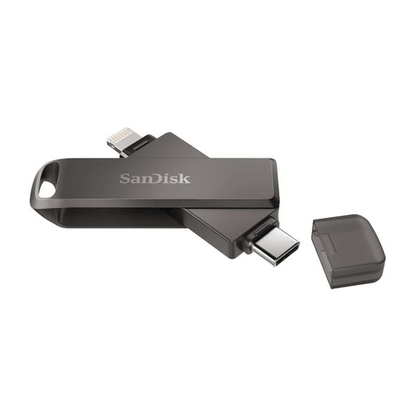 SanDisk iXpand USB flash drive 64 GB USB Type-C / Lightning 3.2 Gen 1 (3.1 Gen 1) Zwart (SDIX70N-064G-GN6NN)