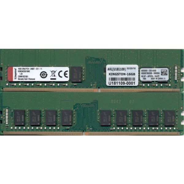 Kingston Technology KSM24ED8/16ME geheugenmodule 16 GB 1 x 16 GB DDR4 288-pin DIMM ECC (KSM24ED8/16ME)