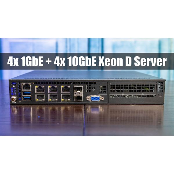 Super Micro Barebone Supermicro SuperServer 1U Intel Atom C3558 (4C/4T) 2,2 GHz SYS-E300-9A-4CN8 (SYS-E300-9A-4CN8)