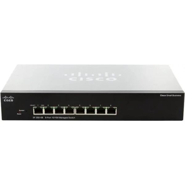 Cisco SF300-08 8-port 10/100 (SRW208-K9-RFB)