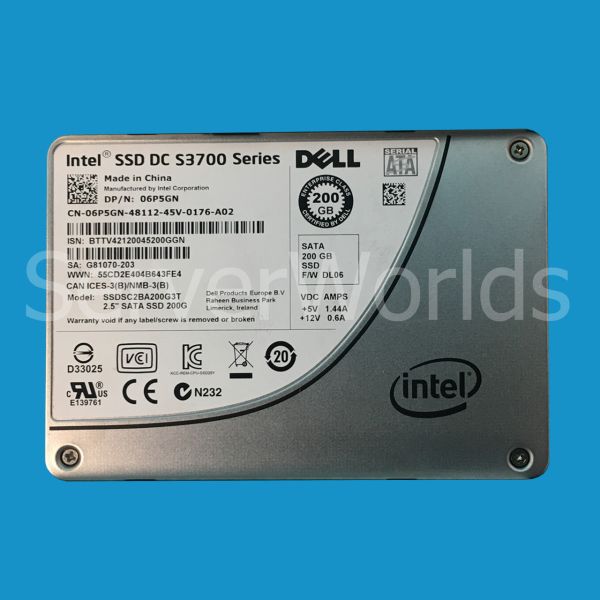 Dell Intel SSD DC S3700 200GB 2.5 SATA (06P5GN-RFB)
