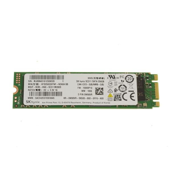 Dell 256GB 6G MLC SATA M.2 SSD (0W90VR-RFB)