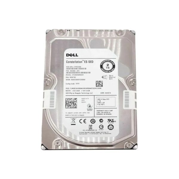 Dell CMPL 2TB 7.2K 6G SAS 3.5 HDD (9YZ268-080-CML-RFB)