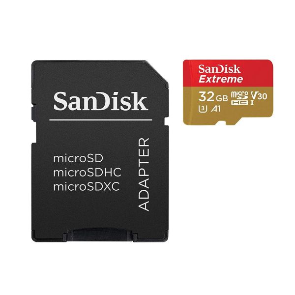 SanDisk Extreme 32 GB MicroSDXC UHS-I Klasse 10 (SDSQXAF-032G-GN6GN)