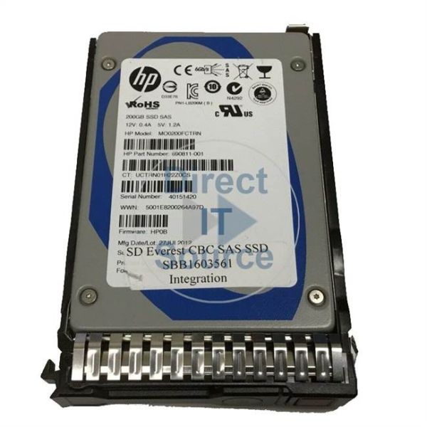 HP 200GB 6G SAS MAINSTREAM END (690811-001-RFB)