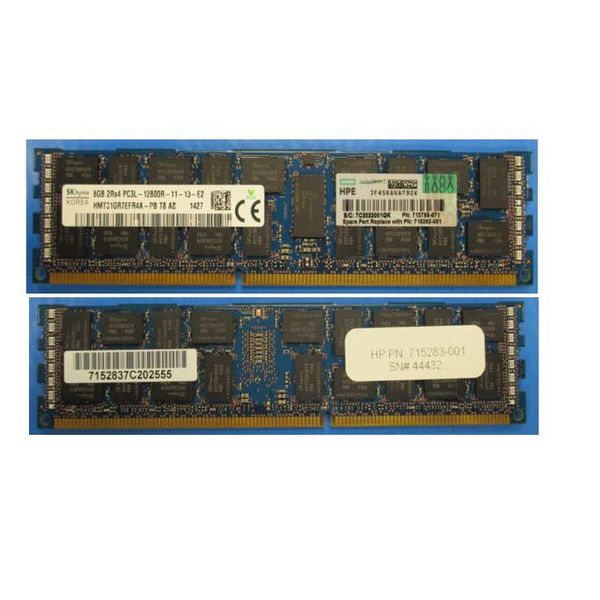 HP 8GB 2Rx8 PC3L-12800E-11 Kit (713979-B21-RFB)