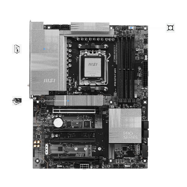 MSI PRO X870-P WIFI X870/AM5/DDR5/ATX (911-7E47-07S)