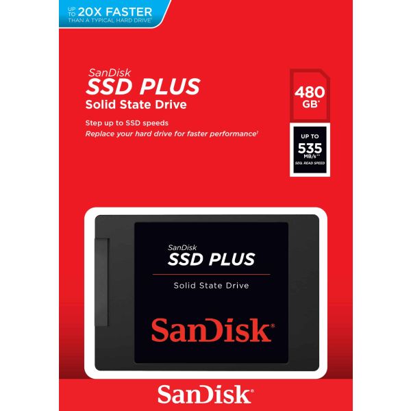 SanDisk Plus 480 GB SATA III SLC (SDSSDA-480G-G26)