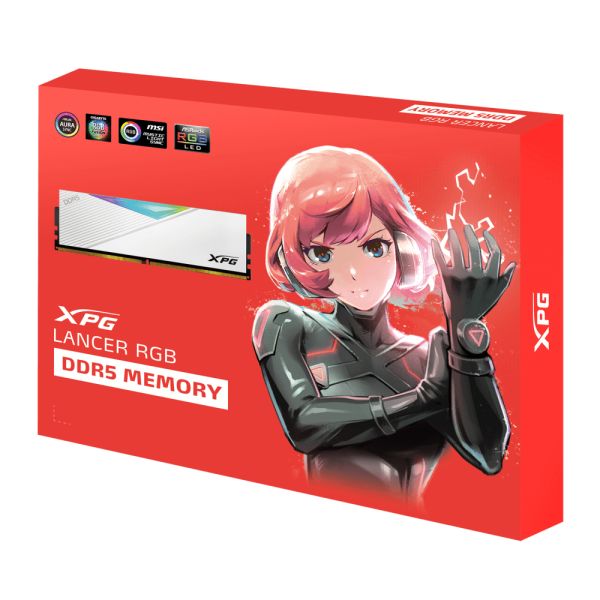 XPG LANCER DDR5 geheugenmodule 64 GB 2 x 32 GB 278-pin DIMM ECC (AX5U6400C3232G-DCLARWH)