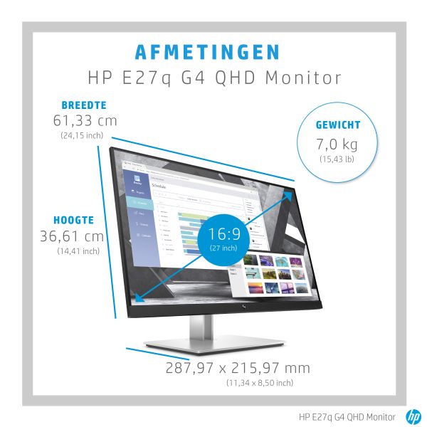 HP E-Series E27q G4 QHD-monitor (9VG82AA#ABB)