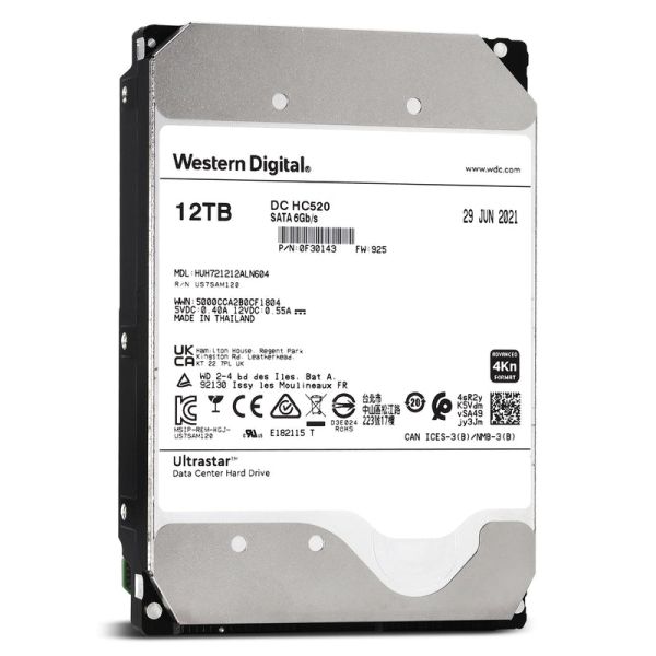 Western Digital WD Ultrastar DC HC520 SATA HDD 12 TB (SE) (0F30143)