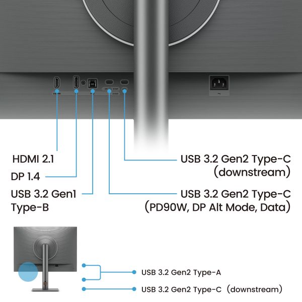 BenQ RD280UG computer monitor 71,6 cm (28.2") 3840 x 2560 Pixels 4K Ultra HD Zwart (9H.LNXLE.EBE)