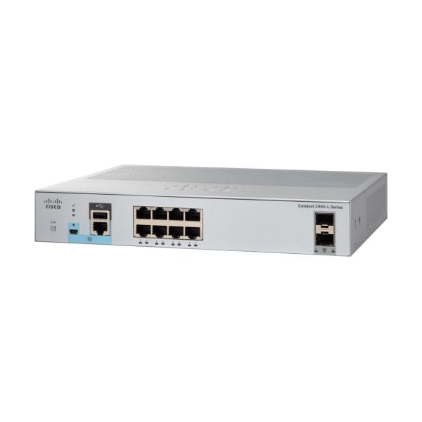 Cisco Switch/Cat 2960-L 8GigE 2x1G (WS-C2960L-8TS-LL-RFB)