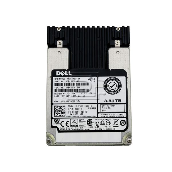 Dell 3.84TB SSD 2.5 SAS 12G MIX 3DDFT (3DDFT)