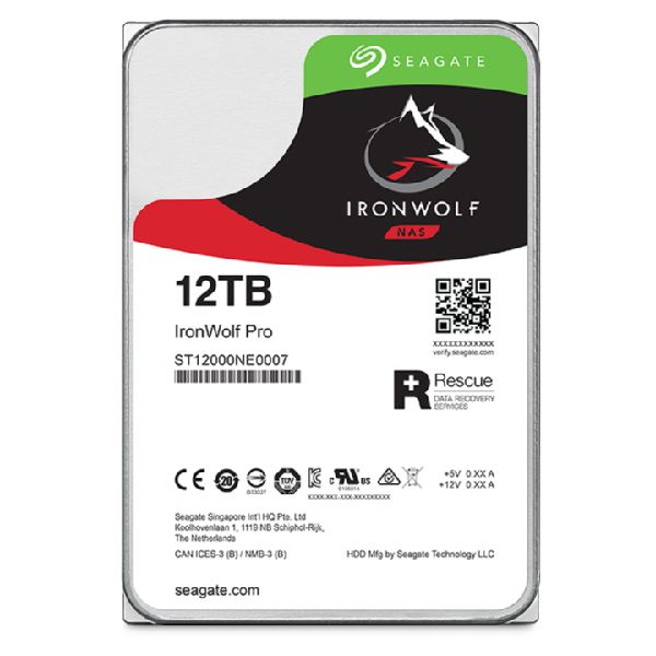 Seagate IronWolf Pro ST12000NT001 interne harde schijf 12 TB 7200 RPM 256 MB 3.5" SATA III (ST12000NT001) Seagate IronWolf Pro ST12000NT001 interne harde schijf 12 TB 7200 RPM 256 MB 3.5" SATA III (ST12000NT001)