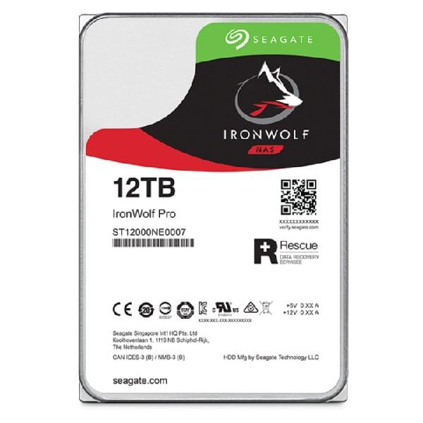 Seagate IronWolf Pro ST12000NT001 interne harde schijf 3.5" 12000 GB SATA III (ST12000NT001)