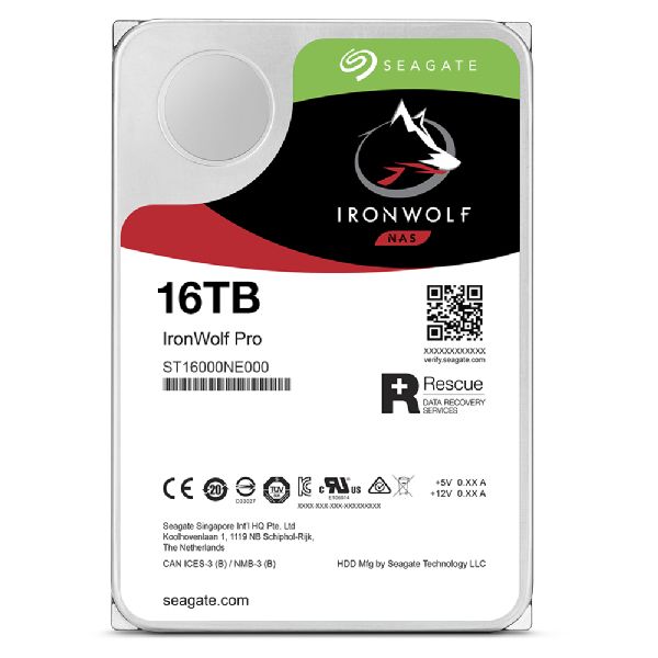 Seagate IronWolf Pro ST16000NT001 interne harde schijf 16 TB 7200 RPM 256 MB 3.5" SATA III (ST16000NT001) 2/16 Seagate IronWolf Pro ST16000NT001 interne harde schijf 16 TB 7200 RPM 256 MB 3.5" SATA III (ST16000NT001)