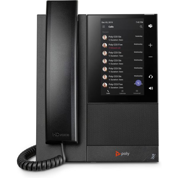 HP Poly CCX 500 Business Media Phone voor Microsoft Teams met PoE-ondersteuning (82Z76AA)