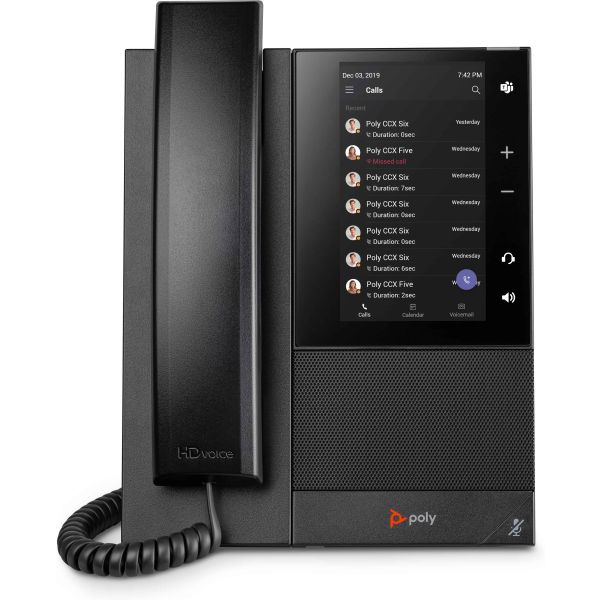 HP Poly CCX 500 Business Media Phone voor Microsoft Teams met PoE-ondersteuning (82Z76AA)