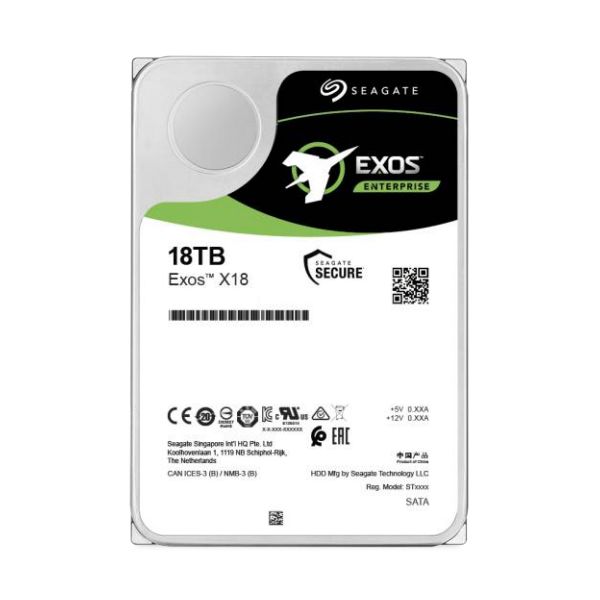 Seagate Enterprise ST18000NM004J interne harde schijf 18 TB 7200 RPM 256 MB 3.5" SAS (ST18000NM004J)