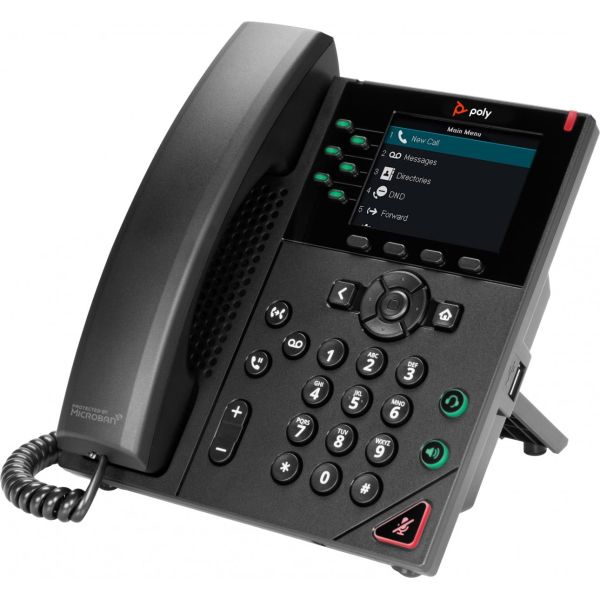 HP Poly VVX 350 6-Line IP Phone and GSA/TAA (89B71AA)