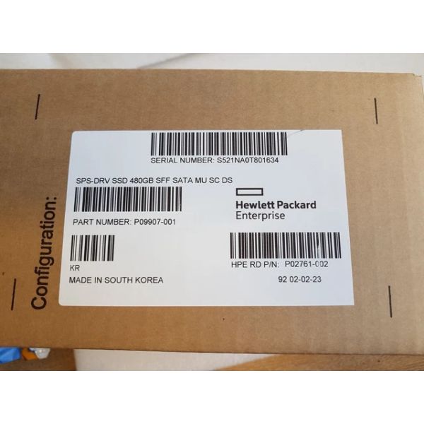 HP SSD 480GB SFF SATA MU SC DS (P09907-001-RFB)