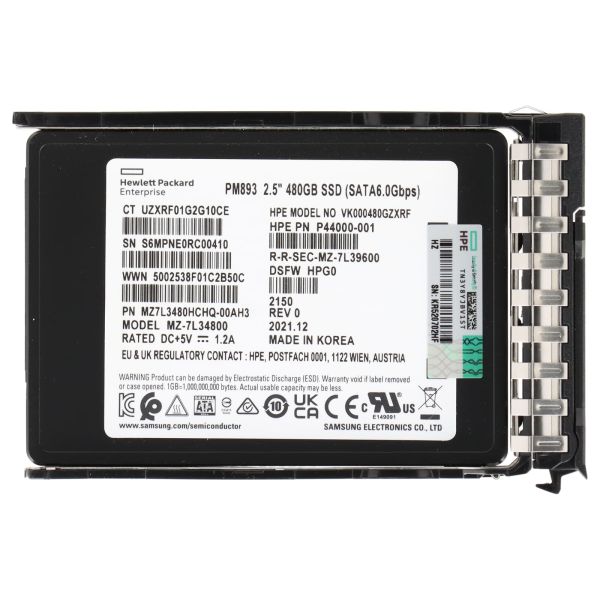 HP 480GB SATA RI SFF BC PM89 (P44007-B21-RFB)