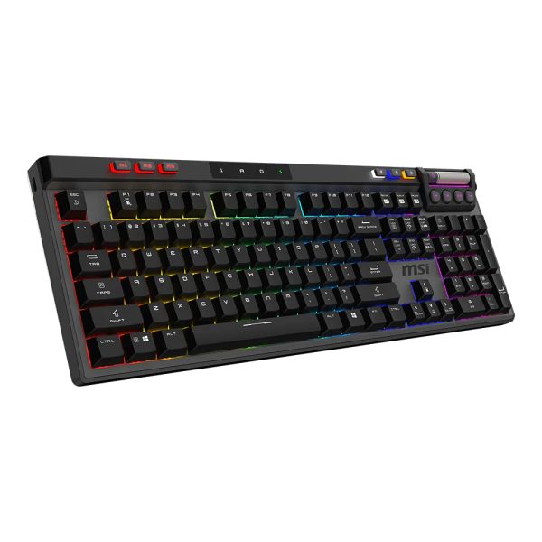 MSI STRIKE PRO WIRELESS toetsenbord Gamen USB + Bluetooth QWERTY Amerikaans Engels Zwart (S11-43DE209-CLA)