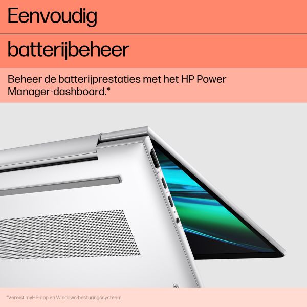 HP Elite x360 1040 G10 Intel Core Ultra 7 155H Hybride (2-in-1) 35,6 cm (14") Touchscreen WUXGA 32 GB LPDDR5x-SDRAM 1 TB SSD Wi-Fi 6E (802.11ax) Windows 11 Pro AI PC Zilver (B68ZGET#ABH) HP Elite x360 1040 G10 Intel Core Ultra 7 155H Hybride (2-in-1) 35,6 cm (14") Touchscreen WUXGA 32 GB LPDDR5x-SDRAM 1 TB SSD Wi-Fi 6E (802.11ax) Windows 11 Pro AI PC Zilver (B68ZGET#ABH)