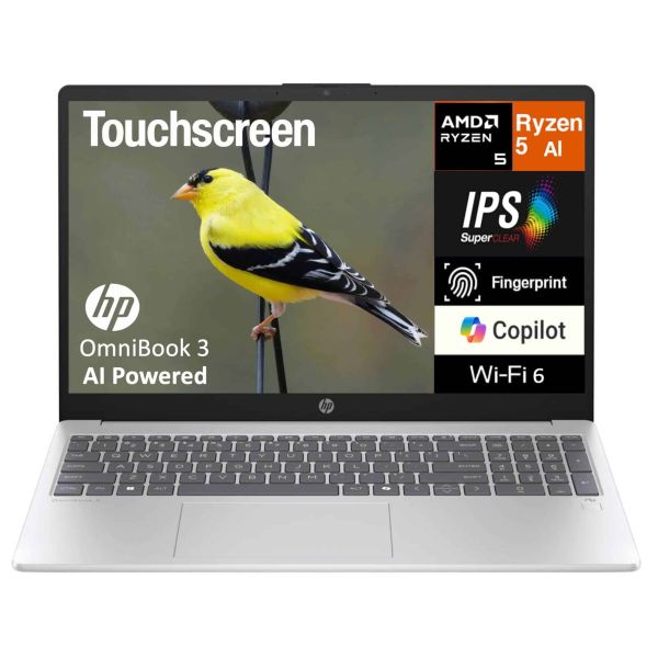 HP OmniBook 3 14 Touchscreen Ryzen 5 AI 32GB 512GB (BQ5W3UP#ABH)