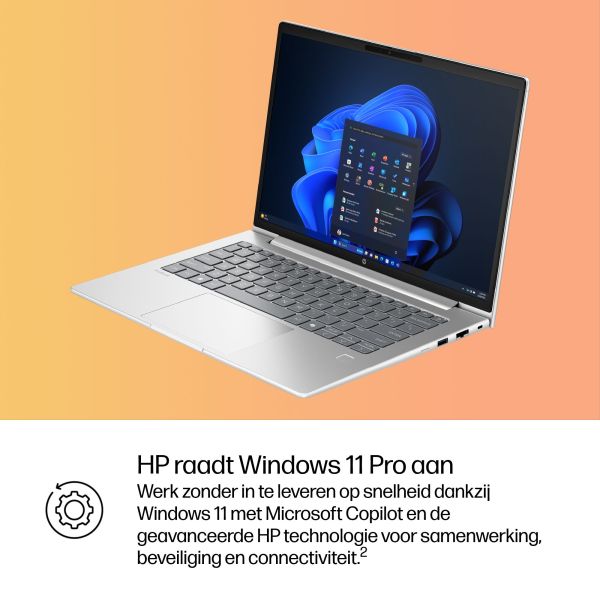 HP P4G1i14 U5 225H 14 16GB/512 PC Intel Intel Core Ultra 5 Laptop 35,6 cm (14") WUXGA DDR5-SDRAM 512 GB SSD Wi-Fi 7 (802.11be) Windows 11 Pro AI PC Zilver QWERTY (D4TM3EA#ABH)