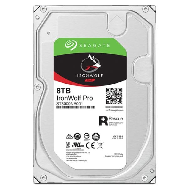 Seagate IronWolf Pro ST8000NT001 interne harde schijf 3.5" 8 TB SATA III (ST8000NT001)